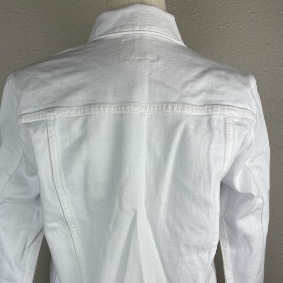 NWT Hudson Los Angeles White Denim Jacket Size S - Picture 6 of 9